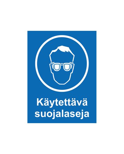 Wear safety glasses, Magnet, 200x300 mm