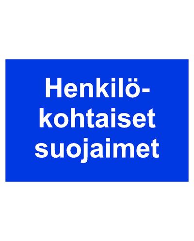 Personal protective equipment, Sticker, 400x200 mm