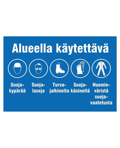 For use in the area, Sticker, 300x400 mm