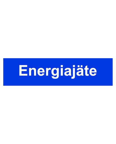 Energy waste, Sticker, 400x100 mm