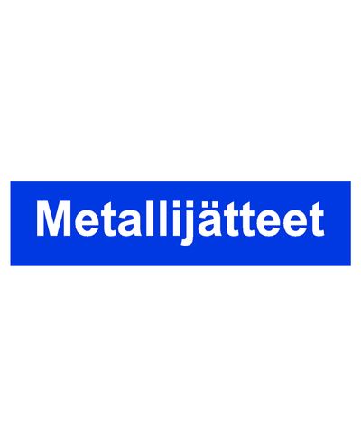Metal waste, Sticker, 400x100 mm