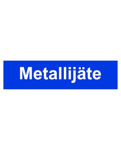 Metal waste, Sticker, 400x100 mm
