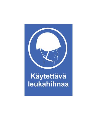 Use with chin strap, Sticker, 200x300 mm