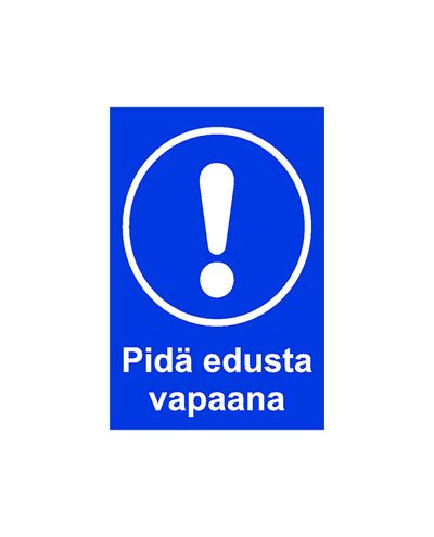 Keep the front clear, Sticker, 200x300 mm