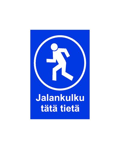 Pedestrians this way, Sticker, 200x300 mm