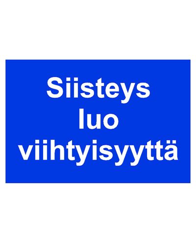 Tidiness creates coziness, Sticker, 200x300 mm