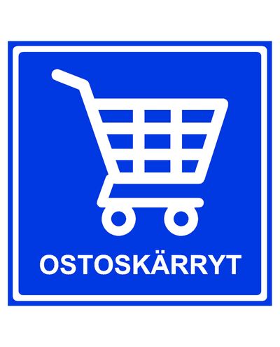 Shopping carts, Sticker, 400x400 mm
