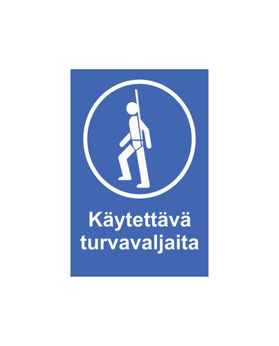 Wear a safety harness, Sticker, 200x300 mm