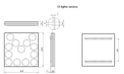 LED Arrow Board 12-24 V, 70x70 cm LED Arrow Board 12-24 V, 70x70 cm