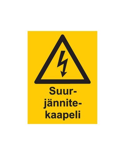 High voltage cable, Sticker, 200x300 mm