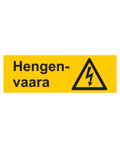 Danger to life, Sticker, 400x200 mm