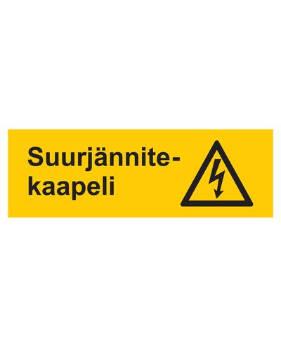 High voltage cable, Sticker, 400x200 mm