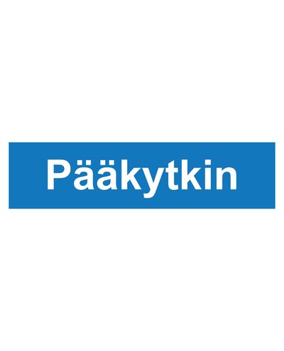 Main switch, Sticker, 400x100 mm