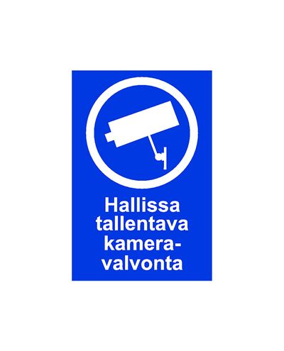 Camera surveillance recording in the hall, Sticker, 200x300 mm
