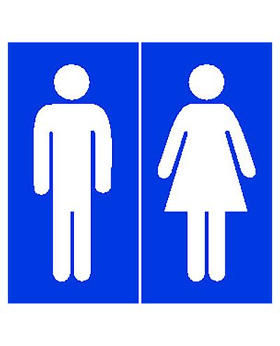 Men and women, Sticker, 100x100 mm