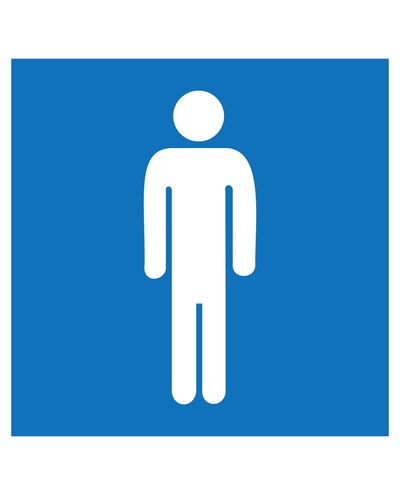 Men, Sticker, 100x100 mm