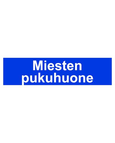 Men&#39;s locker room, Sticker, 400x100 mm