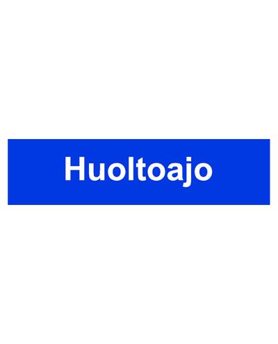 Service run, Sticker, 400x100 mm
