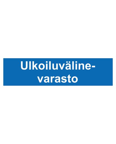 Outdoor equipment storage, Sticker, 400x100 mm