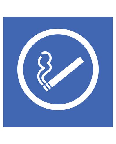 Smoking area symbol, Sticker, 200x200 mm