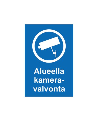 Camera surveillance in the area, Sticker, 200x300 mm Camera surveillance in the area, Sticker, 200x300 mm