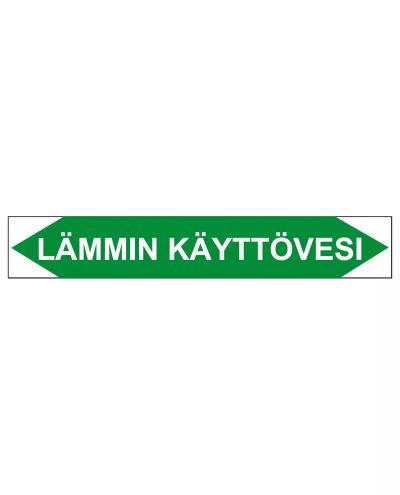 Hot domestic water, 160x25 mm Hot domestic water, 160x25 mm