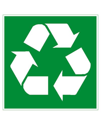 recycling sign, Sticker, 200x200 mm