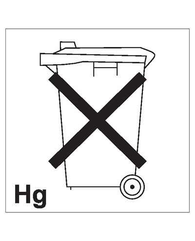 Hg, Sticker, 200x200 mm