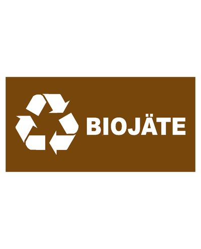 Biowaste, Sticker, 400x200 mm Biowaste, Sticker, 400x200 mm