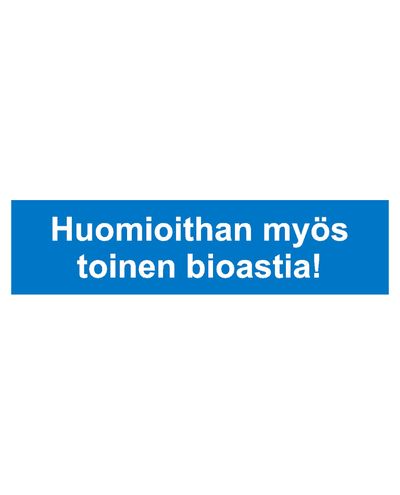 Please also note the other bio container, Sticker, 400x200 mm
