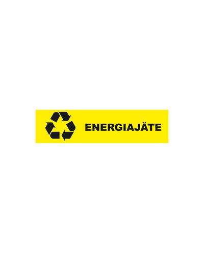 Energy waste instructions, Plastic 1mm, 400x100mm
