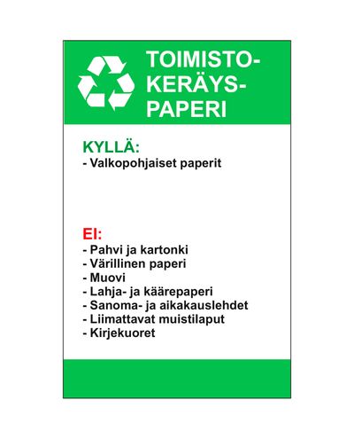 Office waste paper guide, Ibond, 200x300mm Office waste paper guide, Ibond, 200x300mm