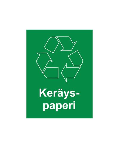 Waste paper, Sticker, 200x300 mm