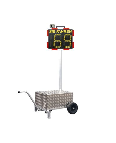 Viaspeedcam speed display with camera