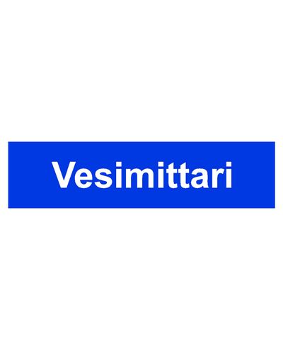 Water meter, Sticker, 400x100 mm