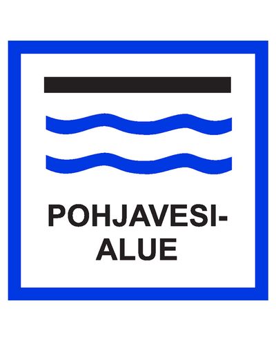 Groundwater area, Sticker, 200x200 mm