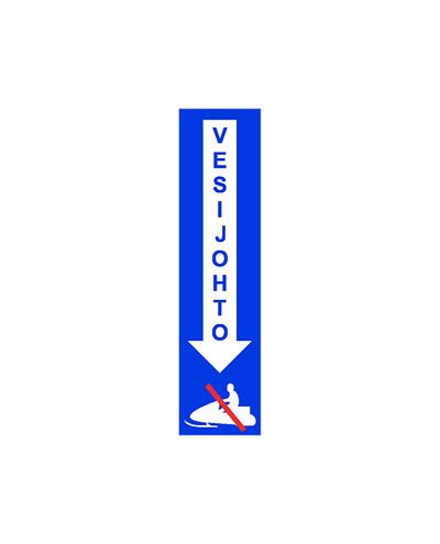 Water pipe, Sticker, 50x150 mm
