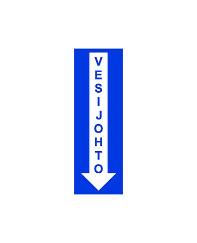Water pipe, Sticker, 50x150 mm