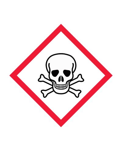 Acute toxicity, Sticker, 100x100 mm