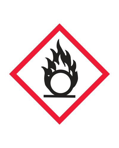 Oxidizing, Sticker, 100x100 mm Oxidizing, Sticker, 100x100 mm