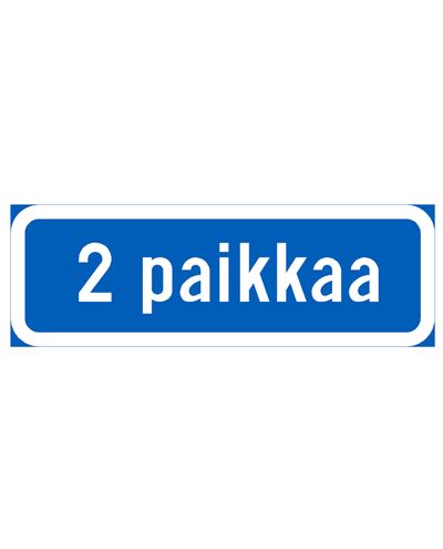 H24/H25 Textil Additional plate, aluminum (R1 film / ELY mounting, Blue/White)