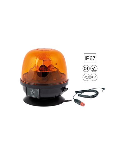 LED beacon M8, rechargeable, magnetic mount
