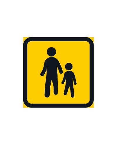 F52 Pedestrian path, Composite, yellow