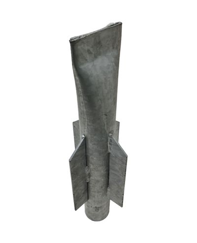 Root pipe 60*500 mm with 4 wings