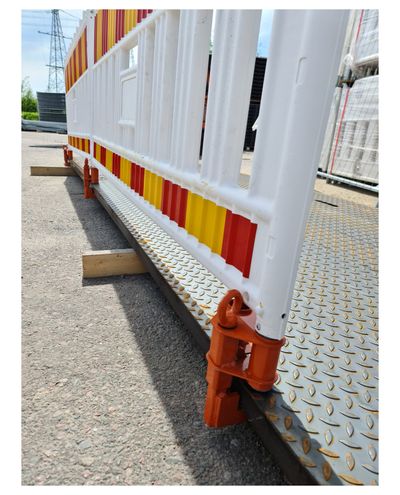 Fence holder for drive-over
