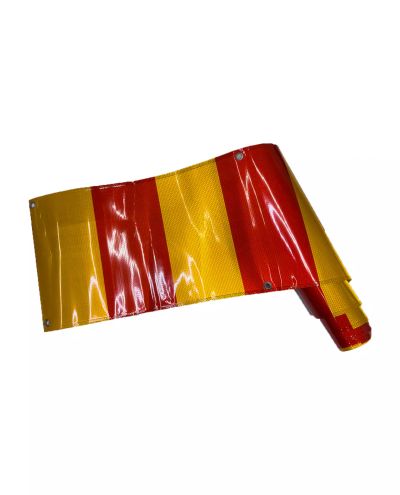 Fabric reflector 30x350cm red/yellow