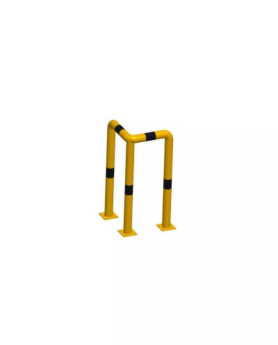Corner guardrail - medium/large, Ø 76 mm 1000*400x400 mm