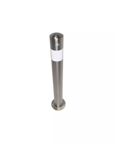 Bollard fini Ø76mm stainless steel, 900mm bolted