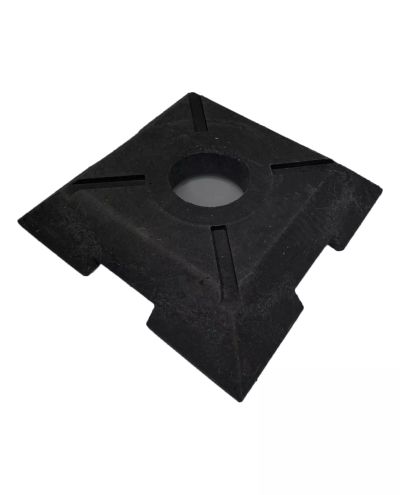 Rubber base for barrier post, 4-cornered, 7.2kg