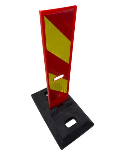Rubber base for flat barrier post 17.5 kg